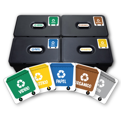 Recycling bins Stickers